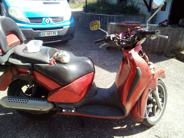 scooter démonté